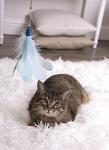 SmartyKat Frisky Flyer Feather Wand Cat Toy