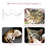 Interactive Colorful Cat Wand Toys - 2 Pack