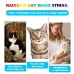 Interactive Colorful Cat Wand Toys - 2 Pack