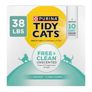 Tidy Cats Unscented Cat Litter 38 lb Box