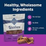 Blue Buffalo Sizzlers Bacon-Style Dog Treats, 6 oz