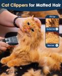 Oneisall Quiet Cat Clippers Kit for Matted Fur