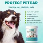 Ear Cleaner Finger Wipes for Dogs and Cats