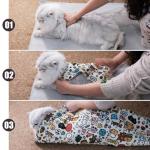 Cat Grooming Wrap for Nail Clipping and Restraint