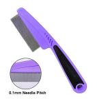 Yumflan Flea Comb with Rubber Handle for Pets