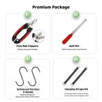 Cat Grooming Hammock and Nail Clipper Set