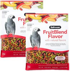 ZuPreem FruitBlend Bird Food for Parrots & Conures