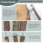 8-Pack Natural Wood Bird Perches for Cages