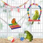 Colorful Hanging Climbing Toy for Birds
