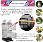 20Pcs Natural Wood Sand Perch Covers for Birds