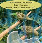 20Pcs Natural Wood Sand Perch Covers for Birds