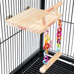 Wooden Bird Perches and Play Gym Toys