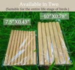 20Pcs Natural Wood Sand Perch Covers for Birds