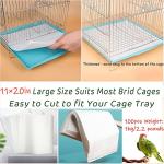 100 Disposable Bird Cage Liner Papers - 100 Pack