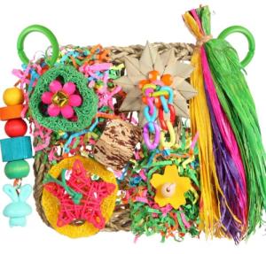 Bird Foraging Toys and Climbing Wall for Birds