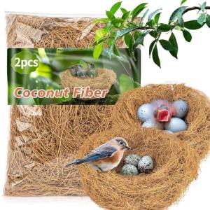 Coconut Fiber Nesting Material for Birds - 2PCS