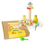 Interactive 360° Bird Perch Toy for Parrots