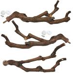 Kathson Natural Grape Stick Bird Perch Set 3PCS