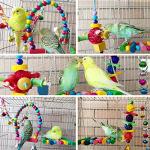 Colorful Bird Toys for Parakeets and Parrots