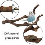 Kathson Natural Grape Stick Bird Perch Set 3PCS