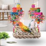 Fun Bird Toys and Hammock for Small Birds