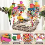 Fun Bird Toys and Hammock for Small Birds