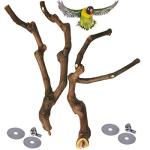 Kathson Natural Grape Stick Bird Perch Set 3PCS