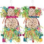 Hanging Foraging Toys for Small Parrots 2PCS