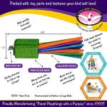 Chewable Paper Bird Toy with Colorful Sticks
