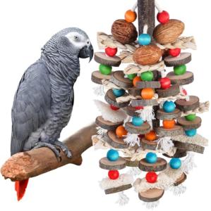 Large Natural Chew Toys for Birds and Parrots