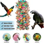 Multicolored Wooden Bird Chewing Toy for Macaws