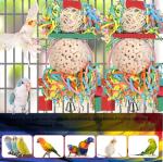 2PCS Natural Sola Ball Bird Chew Toys