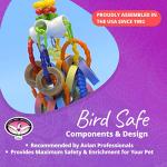 Large Refillable Bagel Cascade Bird Toy