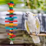 Colorful Wooden Bird Toys for Small Parrots