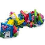 Deloky Multicolored Wooden Chew Toy for Birds