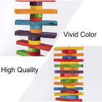 Colorful Wooden Bird Toys for Small Parrots