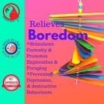 Bonka Bird Toys Big Stick Chew Toy for Parrots