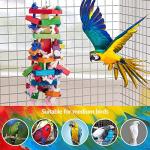 Deloky Multicolored Wooden Chew Toy for Birds