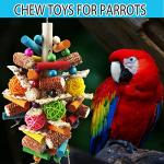 Kewkont Natural Bird Toys for Large Parrots