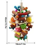 Kewkont Natural Bird Toys for Large Parrots