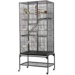 Extra Large Metal Parrot Cage 69-Inch Black