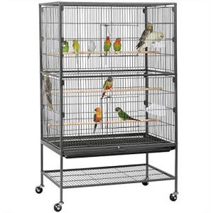 Large 52-Inch Steel Bird Cage with Stand