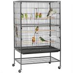 Large 52-Inch Steel Bird Cage with Stand