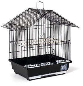 Parakeet Manor Bird Cage with Handle, Black