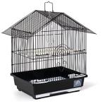 Parakeet Manor Bird Cage with Handle, Black