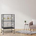 Large 52-Inch Steel Bird Cage with Stand