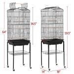 64-Inch Open Top Bird Cage with Rolling Stand