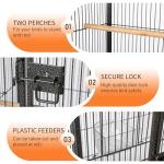 VINGLI 53-inch Large Rolling Bird Cage