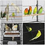 Large 52-Inch Steel Bird Cage with Stand