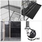 Extra Large Metal Parrot Cage 69-Inch Black